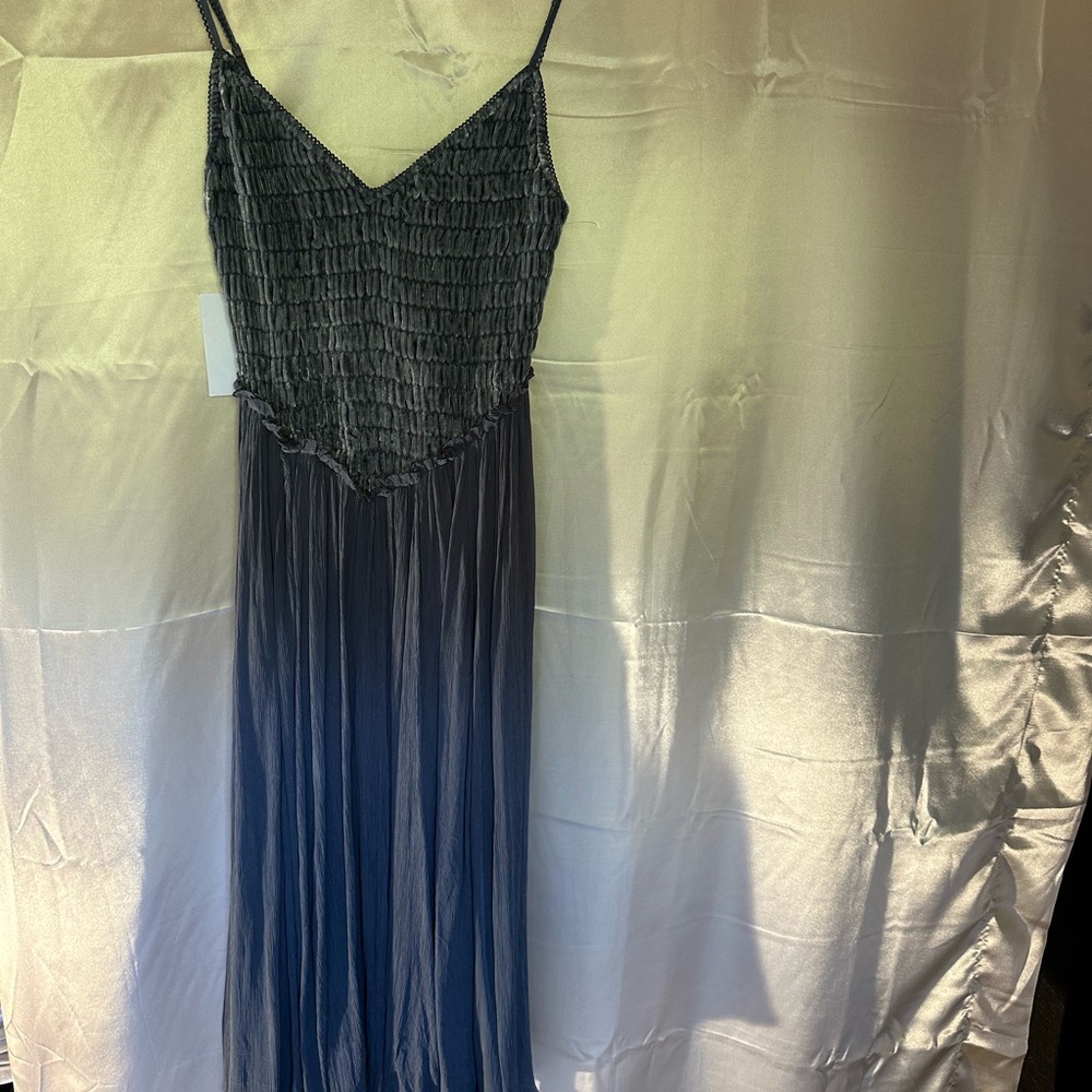 Free People velour Maxi Dress